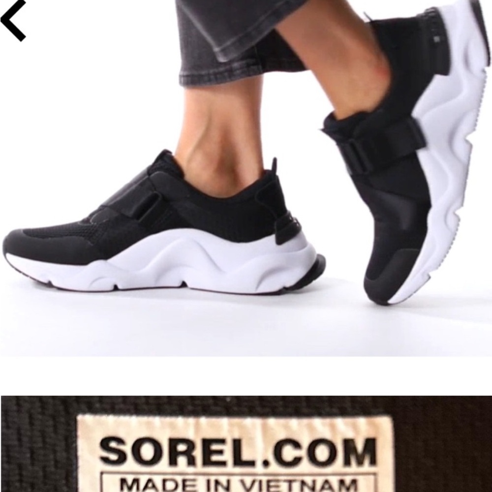 Sorel kinetic Black and White Sneakers
Velcro